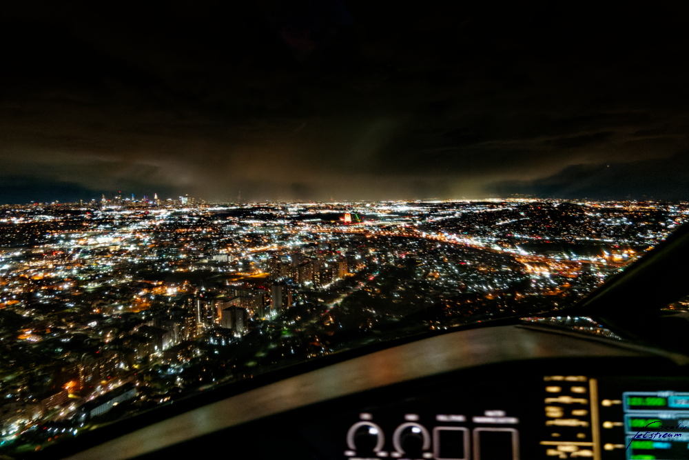 Night city cockpit approach
